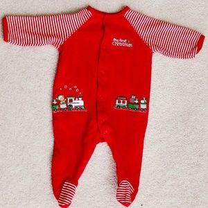 Unisex Baby "My First Christmas" Footed Sleeper